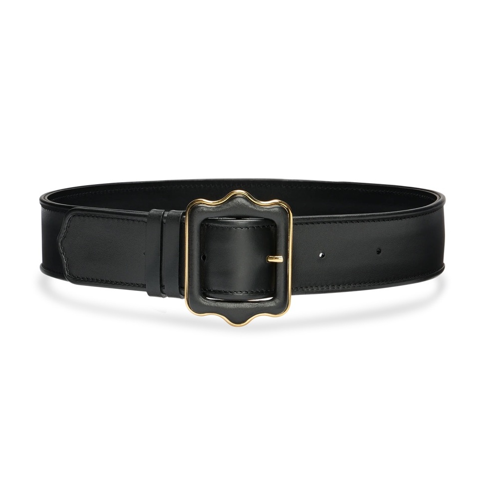Sarah Flint Vienna Belt in black leather